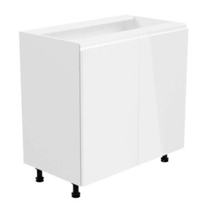 Aspe D80 valge alumine köögikapp kahe ukse ja riiuliga 80cm