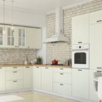 Бежевый комплект кухонной мебели с быстрой доставкой Lora Studio Furniture