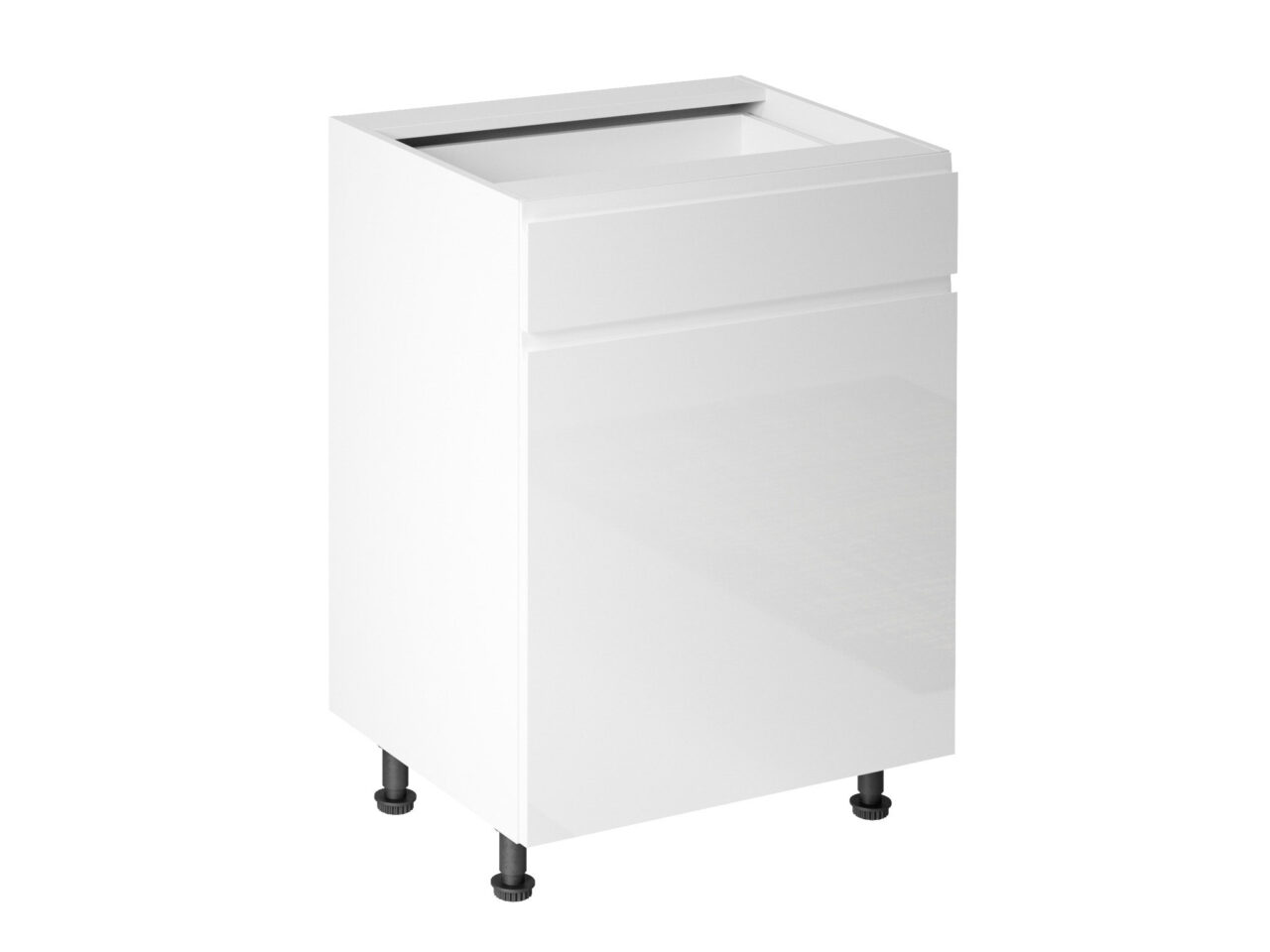 Aspe D60S1 valge alumine kapp sahtliga 60cm